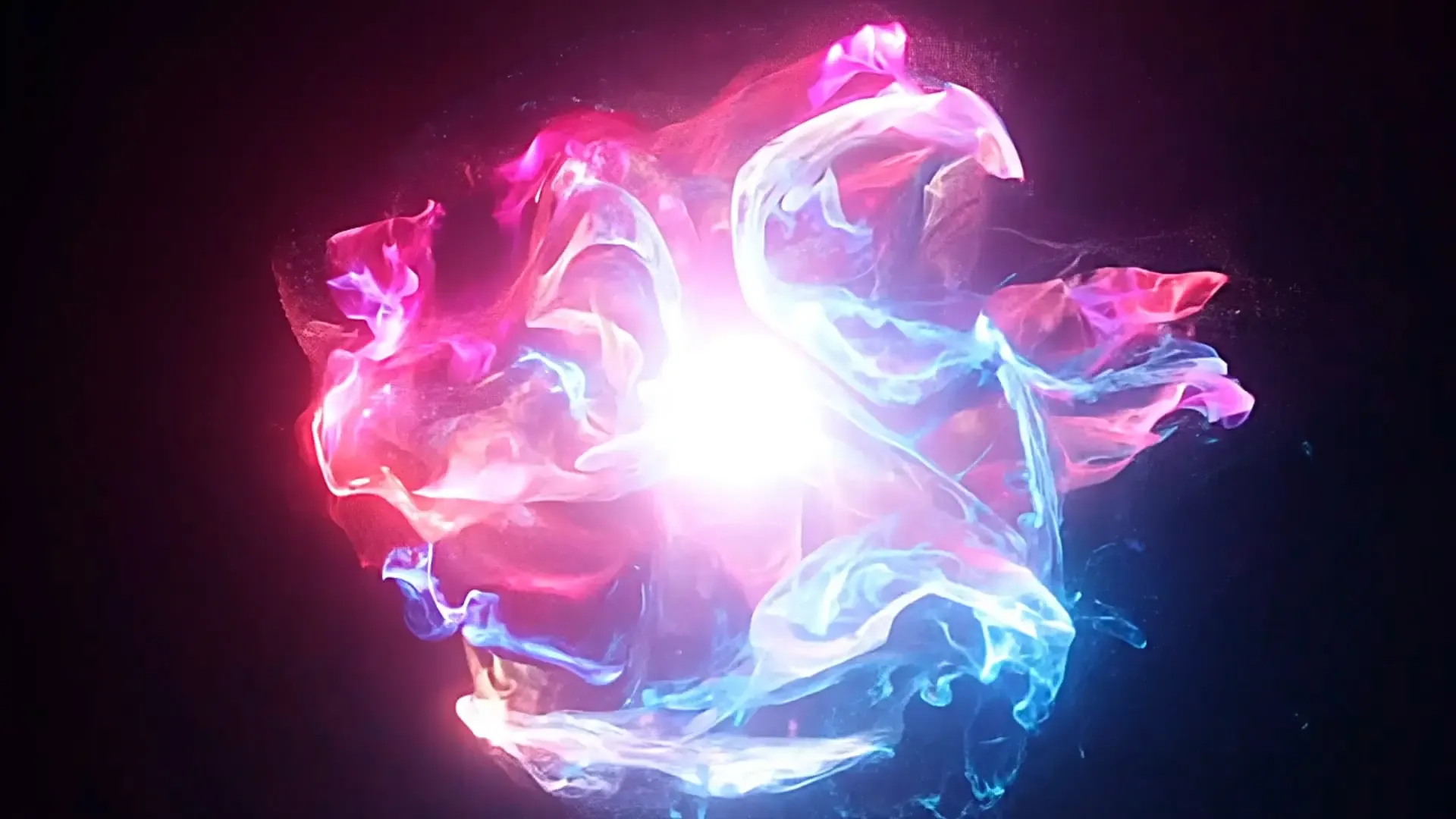 Abstract Light Smoke Overlay for Sci-Fi Logo Animation